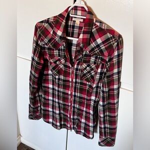 True Religion double zipper Flannel M